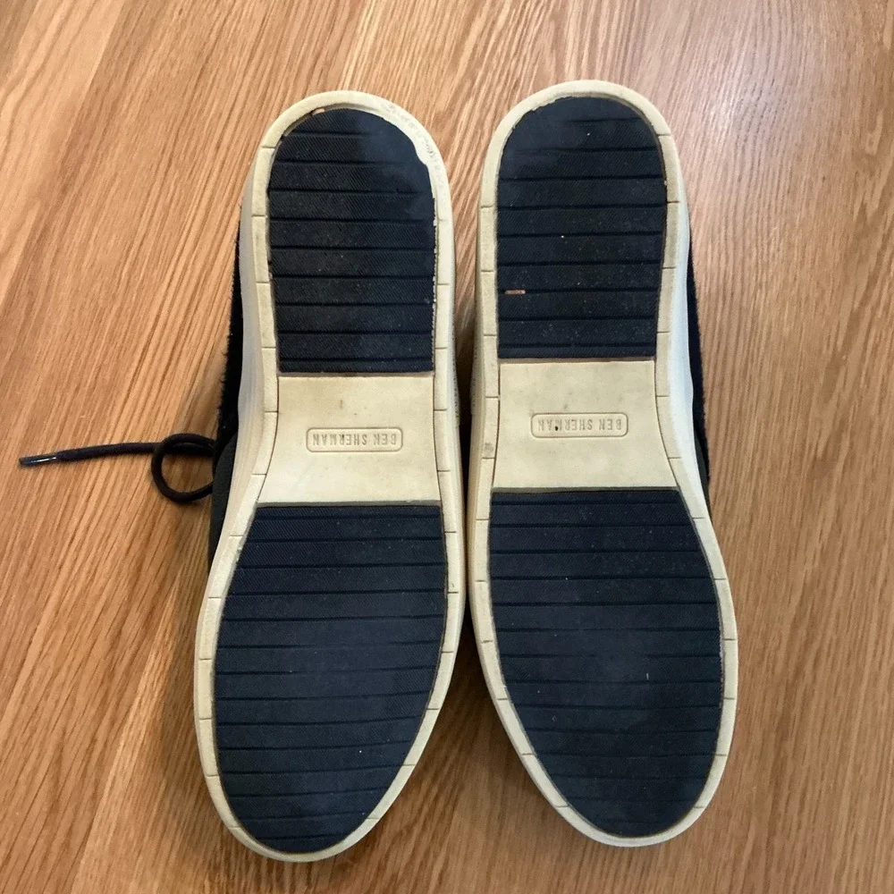 Ben Sherman Men's Chukka Sneakers Size‎ 11 Blue Fabric Suede White Sole